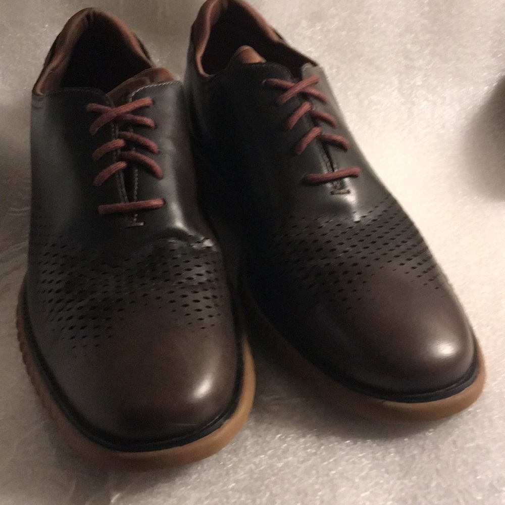 Cole Haan Grand 2.0 Perforated Oxford Brown